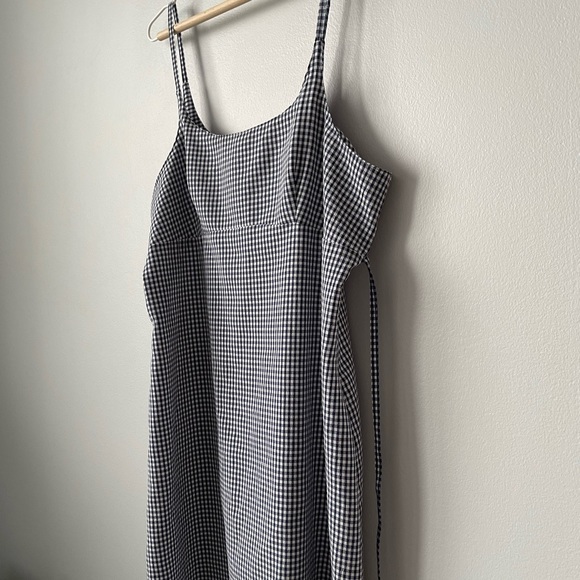 VINTAGE ACCOMPLICE GINGHAM BABYDOLL DRESS SIZE 15/16 - Picture 4 of 11